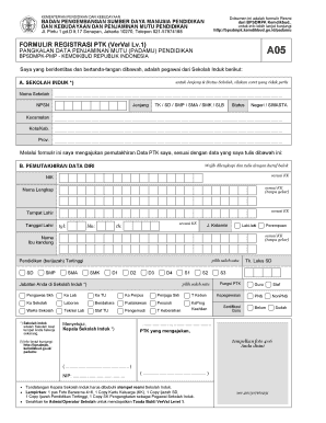 Indonesian Teacher Registration Form