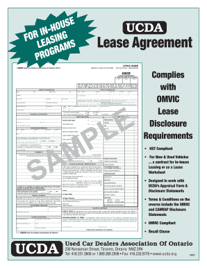 Ontario Used Car Lease Agreement