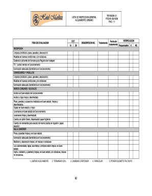 Lista de Inspección General