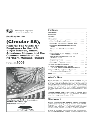 IRS Publication 80 Federal Tax Guide for Employers