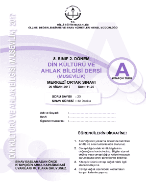Turkish Religious Culture and Ethics Exam