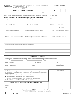 Missouri Request for Mediation Form