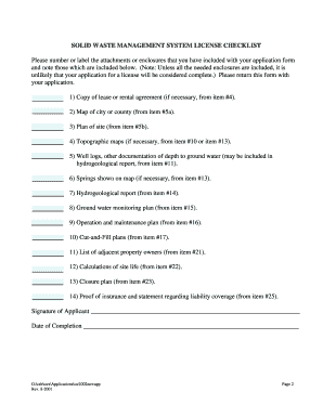 Montana DEQ - App for Solid Waste Management System License - deq mt