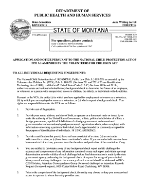 Montana Child Protection Act Application