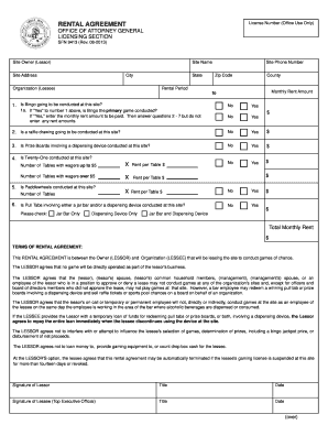 Nd fillable rental agreement form