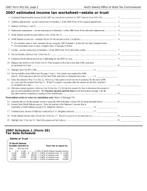 north dakota income tax estimate coupons for trusts form