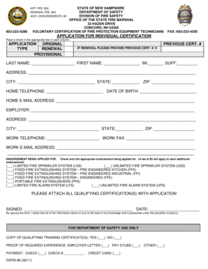 Fillable Online nh INDIVIDUAL CERTIFICATION APPLICATION FORM NH Fillable Online nh INDIVIDUAL CERTIFICATION APPLICATION FORM NH
