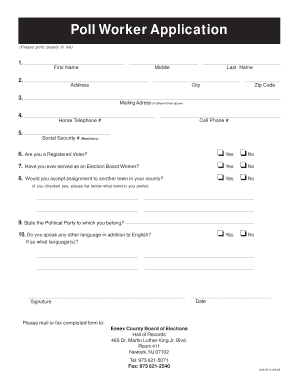 Poll Worker Application