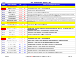 New Jersey NEMSIS EMS Data Set