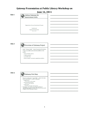 Indiana Gateway Budget Forms