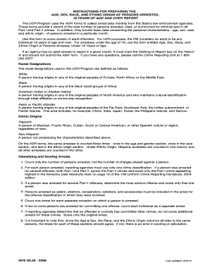 New York Arrest Data Reporting Form