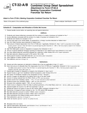 New York State CT-32-A/B Form