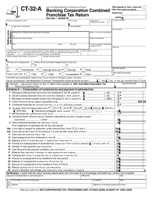 New York State Franchise Tax Return