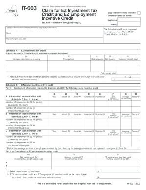 New York State IT-603 Form