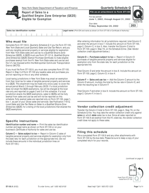 New York Quarterly Schedule Q