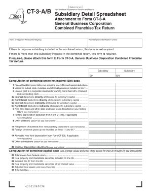 New York State CT-3-A/B Form