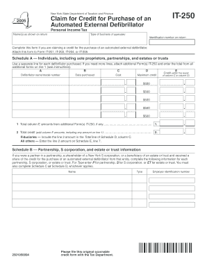 New York IT-250 Form