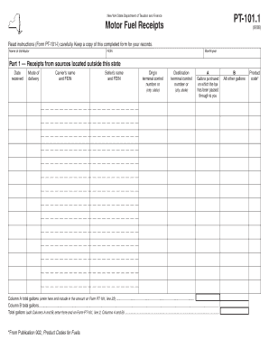 Pt 1011 instructions form