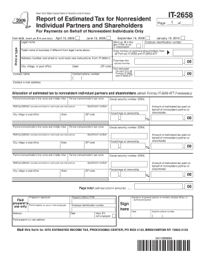 New York State IT-2658 Form
