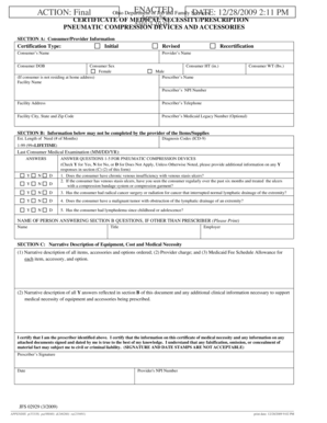 Ohio Certificate of Medical Necessity