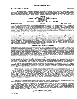 pdf offering memorandum $5800000 Fillable MEMORANDUM in OFFERING Online INDIANA