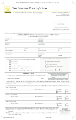 Ohio Attorney Registration Form