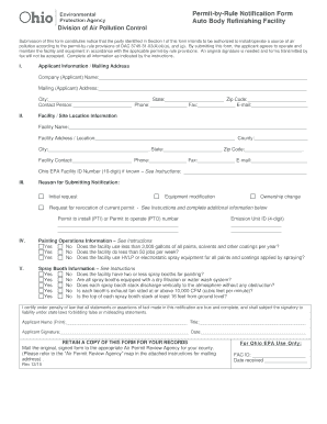 Permit-by-Rule Notification Form