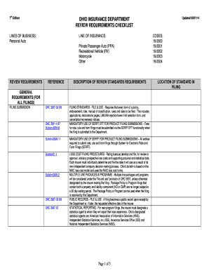Oh dept of insurance form