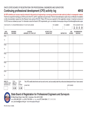 cpd template