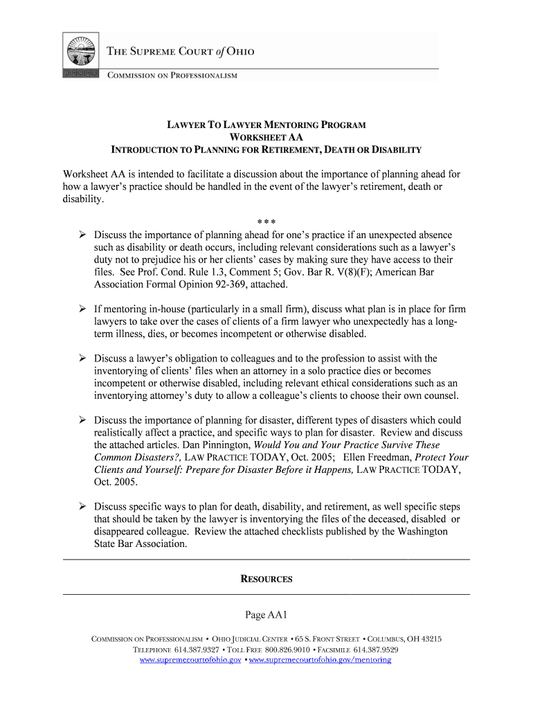 WORKSHEET AA Preview on Page 1