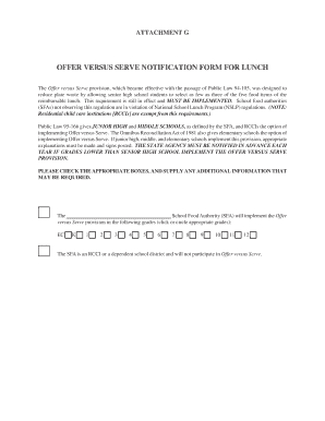 Offer Versus Serve Notification Form