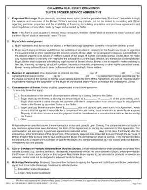 Oklahoma Buyer Broker Service Agreement