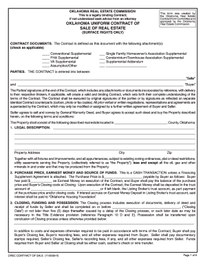 oklahoma real estate commission forms