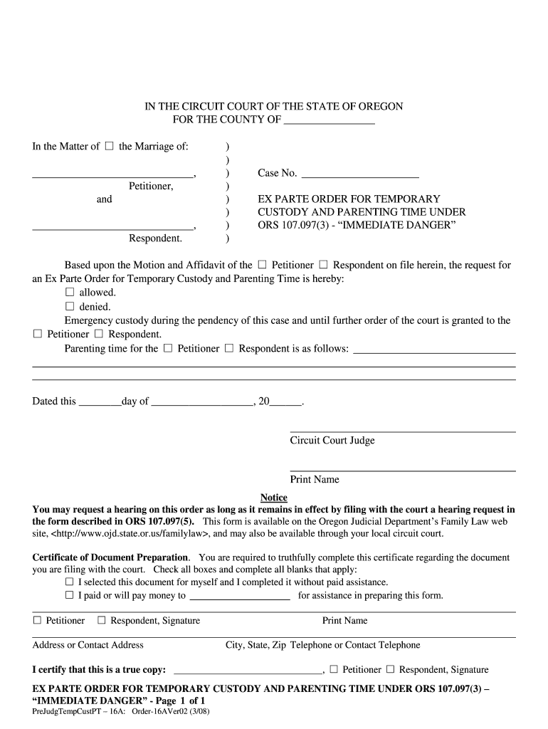 Order f - Oregon Judicial Department Home - State of Oregon - courts oregon Preview on Page 1