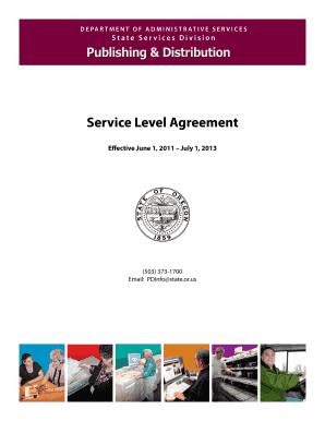 service level agreement state of oregon form