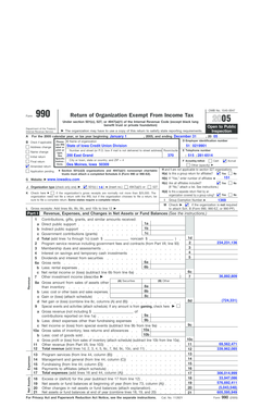 Form 990 Return of Organization Exempt From Income Tax