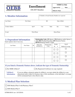 OEBB Enrollment Form