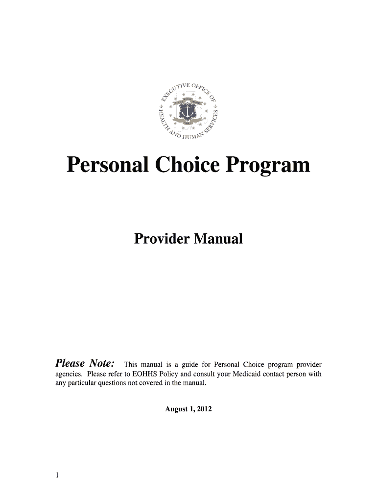 personal choice program ri Preview on Page 1