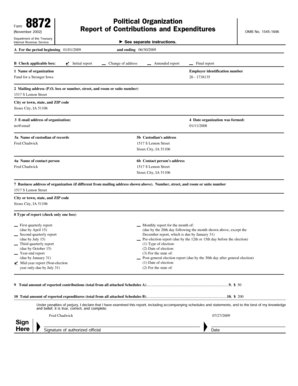 A For the period beginning 01/01/2009 and ending 06/30/2009 B Check applicable box: 1 Name of organization Fund for a Stronger Iowa Initial report Change of address Amended report Final report Employer identification number 26 - 1738135 2 -