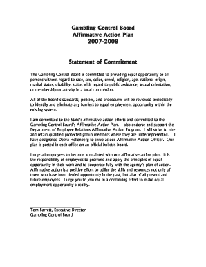 Gambling Control Board Affirmative Action Plan 2007-2008 ... - archive leg state mn