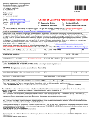 Minnesota Designated Qualifying Person Form