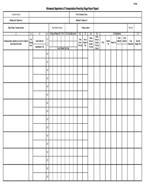 Weekly hourly planner pdf - mn prevailing wage forms