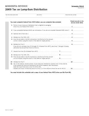 2009 Tax on Lump-Sum Distribution Form