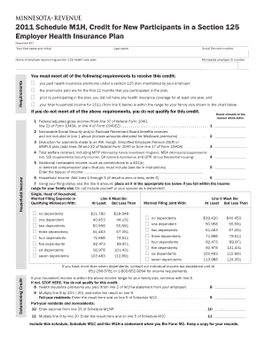 section 125 health plan - Edit, Print & Download Fillable Templates in Word & PDF ...