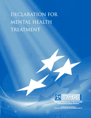 Declaration for Mental Health Treatment