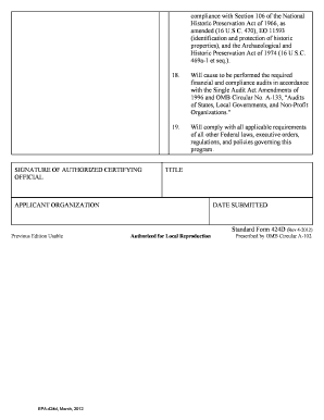 Assurances - Construction Programs
