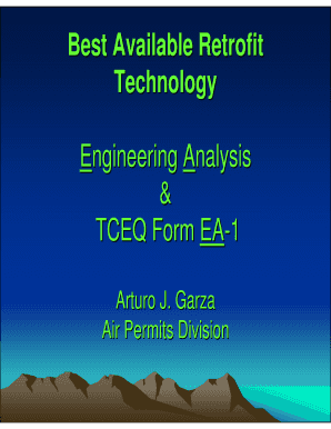 Engineering Analysis and Form - TCEQ e-Services - tceq texas