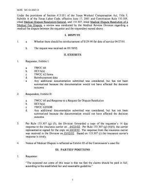 Under the provisions of Section 413.031 of the Texas Workers - tdi texas