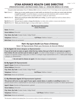 Utah Advance Health Care Directive