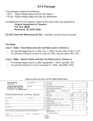 Virginia Retail Sales And Use Tax Return